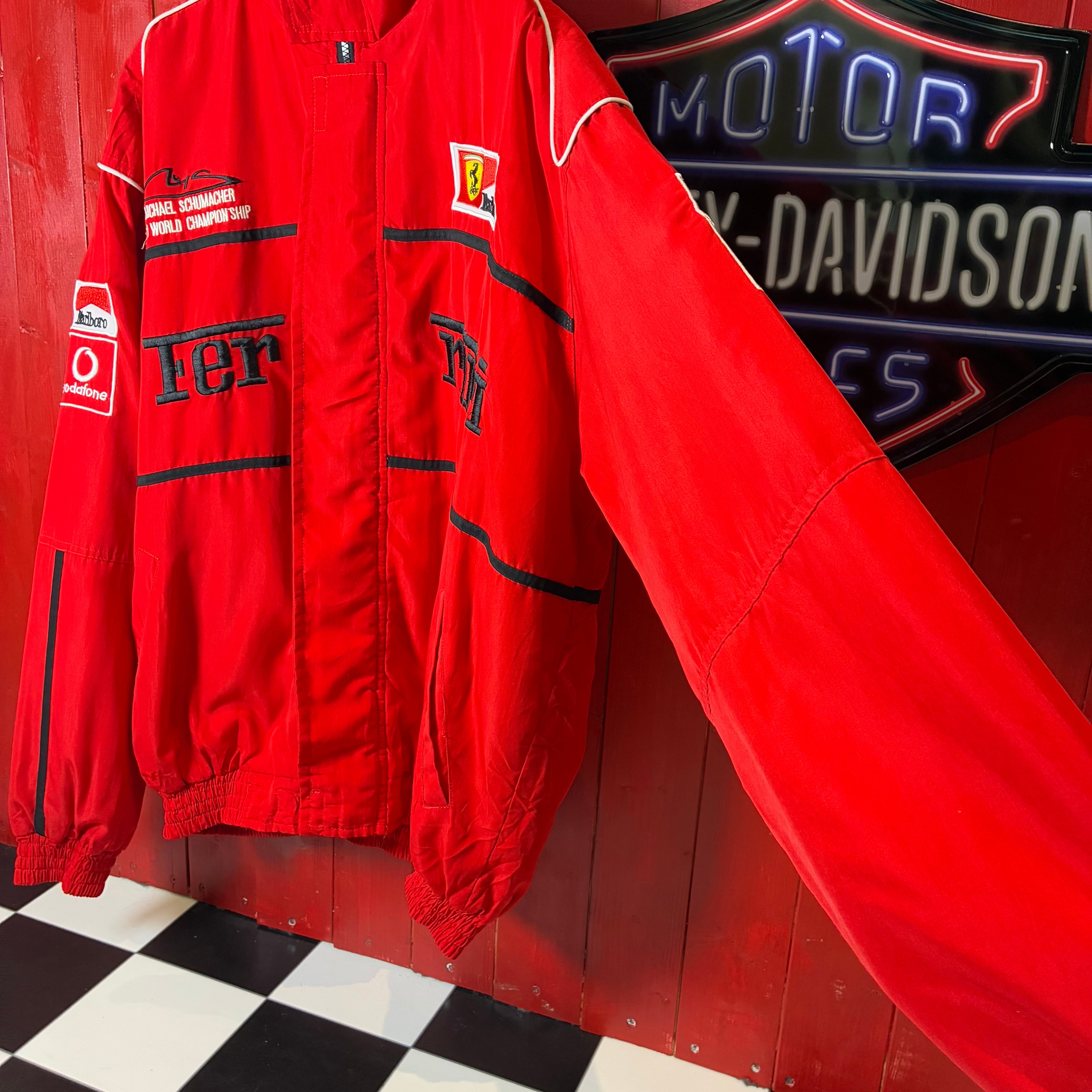 Ferrari×Marlboro ナイロンレーシングジャケット　フルデコ Ferrari×Marlboro ナイロンレーシングジャケット フルデコ フェラーリ