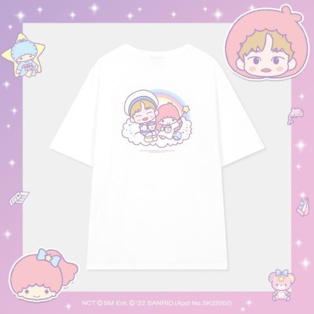 ★[SPAO][NCT x SANRIO] 천러 CHENLE T-SHIRT (GRAPHIC WHITE) 正規品 韓国ブランド 韓国通販 韓国代行 韓国ファッション Tシャツ