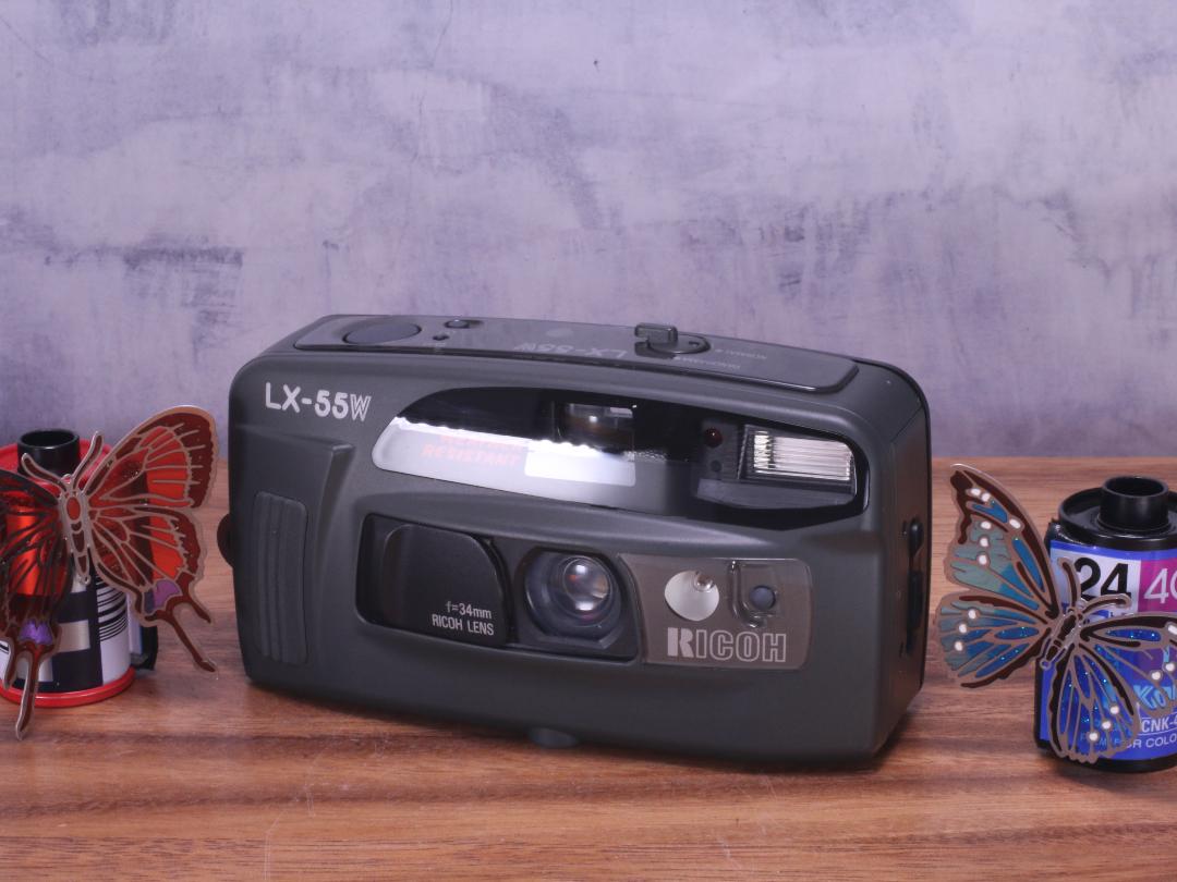 美品 Ricoh LX-55W DATE リコー コンパクト フィルム カメラ 初心者さんにおすすめ】新入荷 コンパクトフィルムカメラ リコー