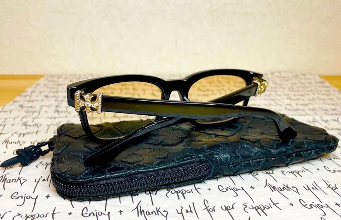 CHROME HEARTS クロムハーツ パヴェダイヤ 22k ゴールド アイウェア