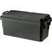トランクカーゴS蓋 50L LOW TYPE ブラック 収納ボックス 収納ケース 箱 アウトドア 衣類収納 おもちゃ箱 フタ付き 座れる スツール シンプル ミリタリー