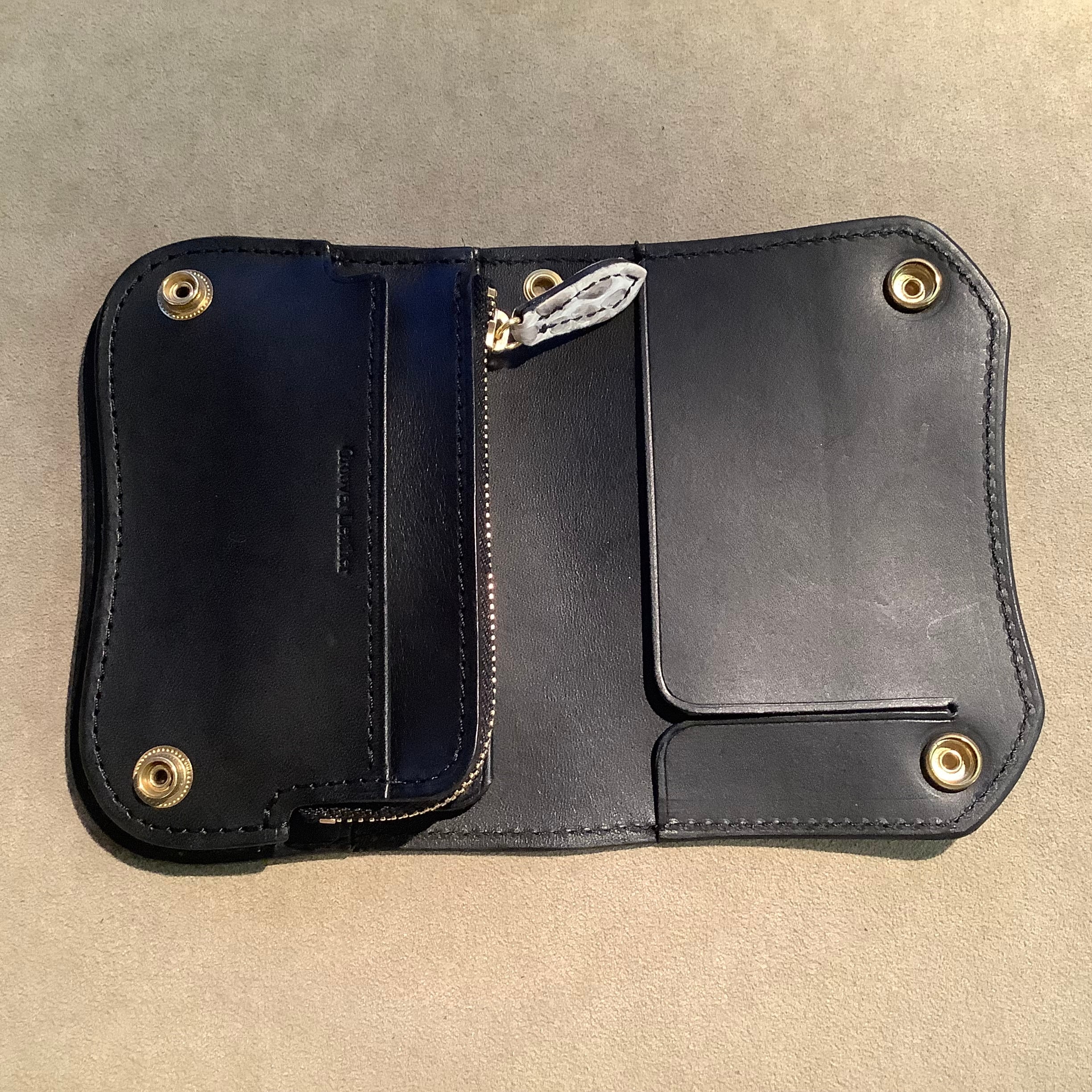 short tracker wallet custom Python パイソンカスタム 蛇革 ショート