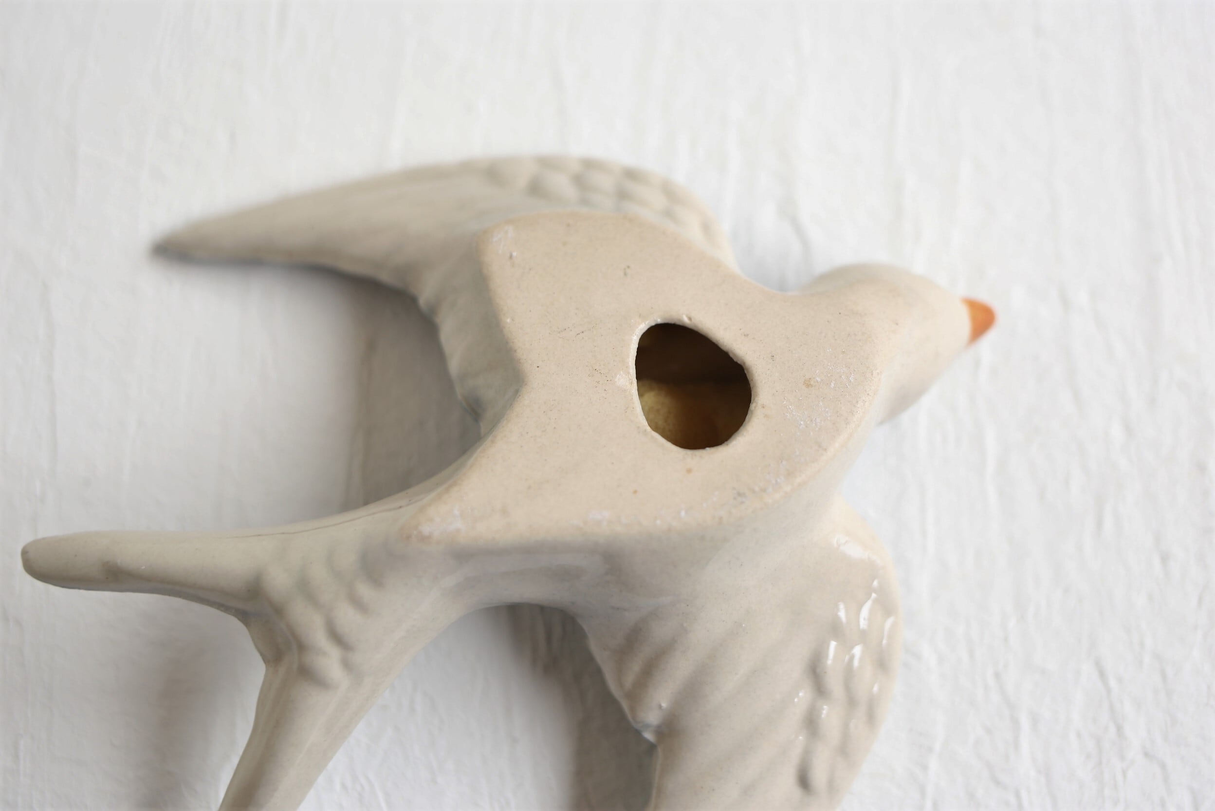 英国　アンティーク　壁掛け　陶器 フランス アンティーク ヴィンテージ 陶器製 ツバメ 壁掛け