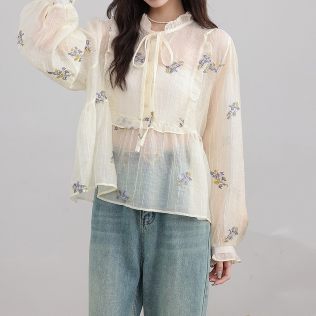 dolly chiffon floral blouse