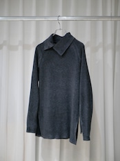 25aw 受注アイテム : RITSUKO KARITA - Louise lapel pullover〔louise〕Twilight blue