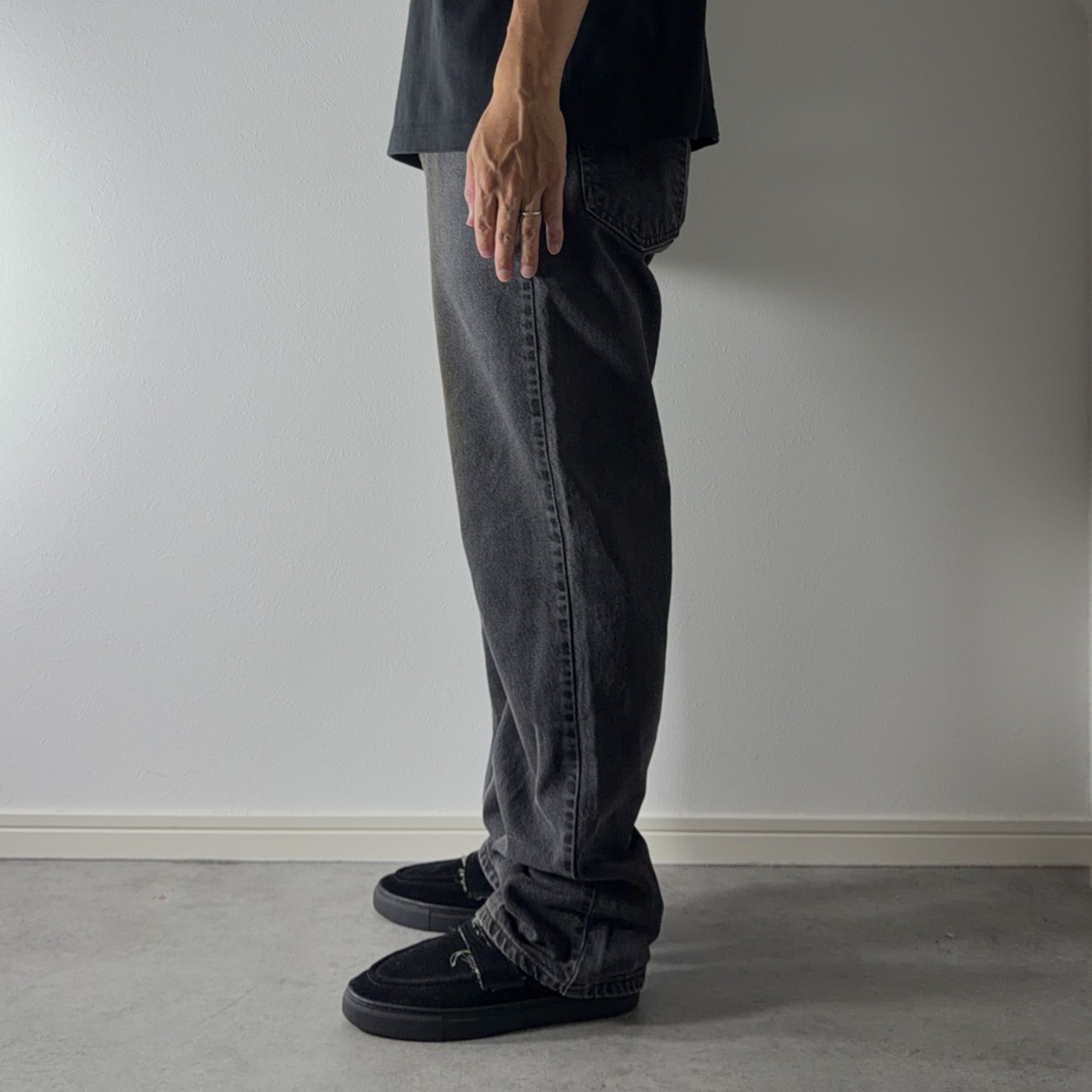 00s Levi's 505 black denim pants [W34.5L29.5相当] 古着 - 18