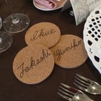 筆記体 名入りコースター | Nicomore