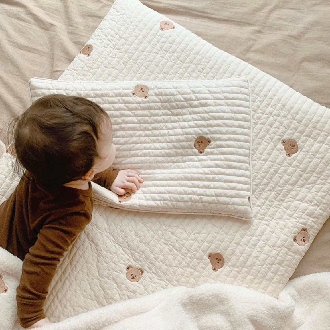 刺繍キルティングお昼寝布団 | イブル&Baby Fabric LilyBlanc（リリー