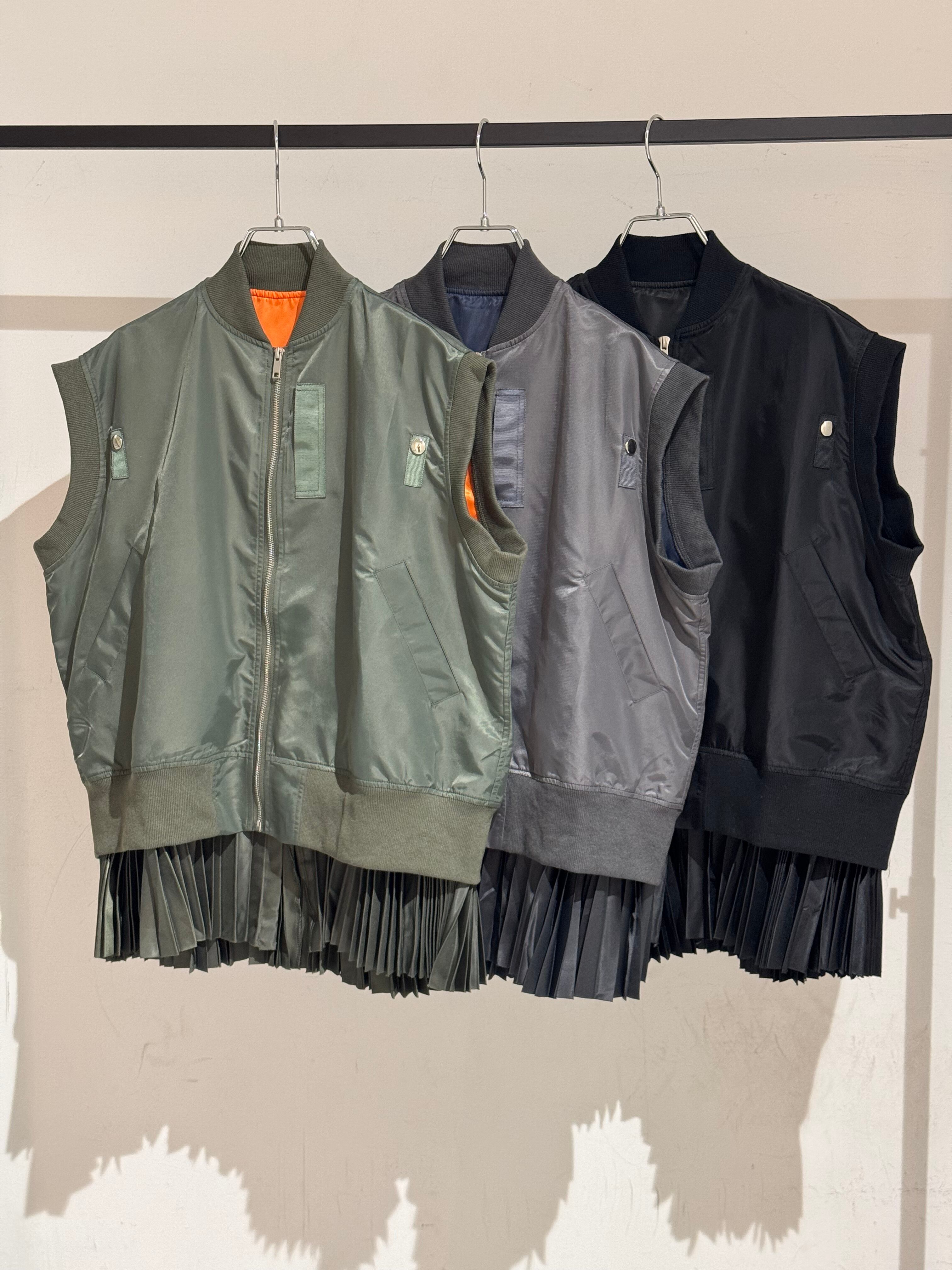 pleats docking ma-1 vest