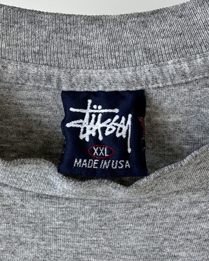 -Stussy- Vintage 90 XXL Print T-Shirt made in USA