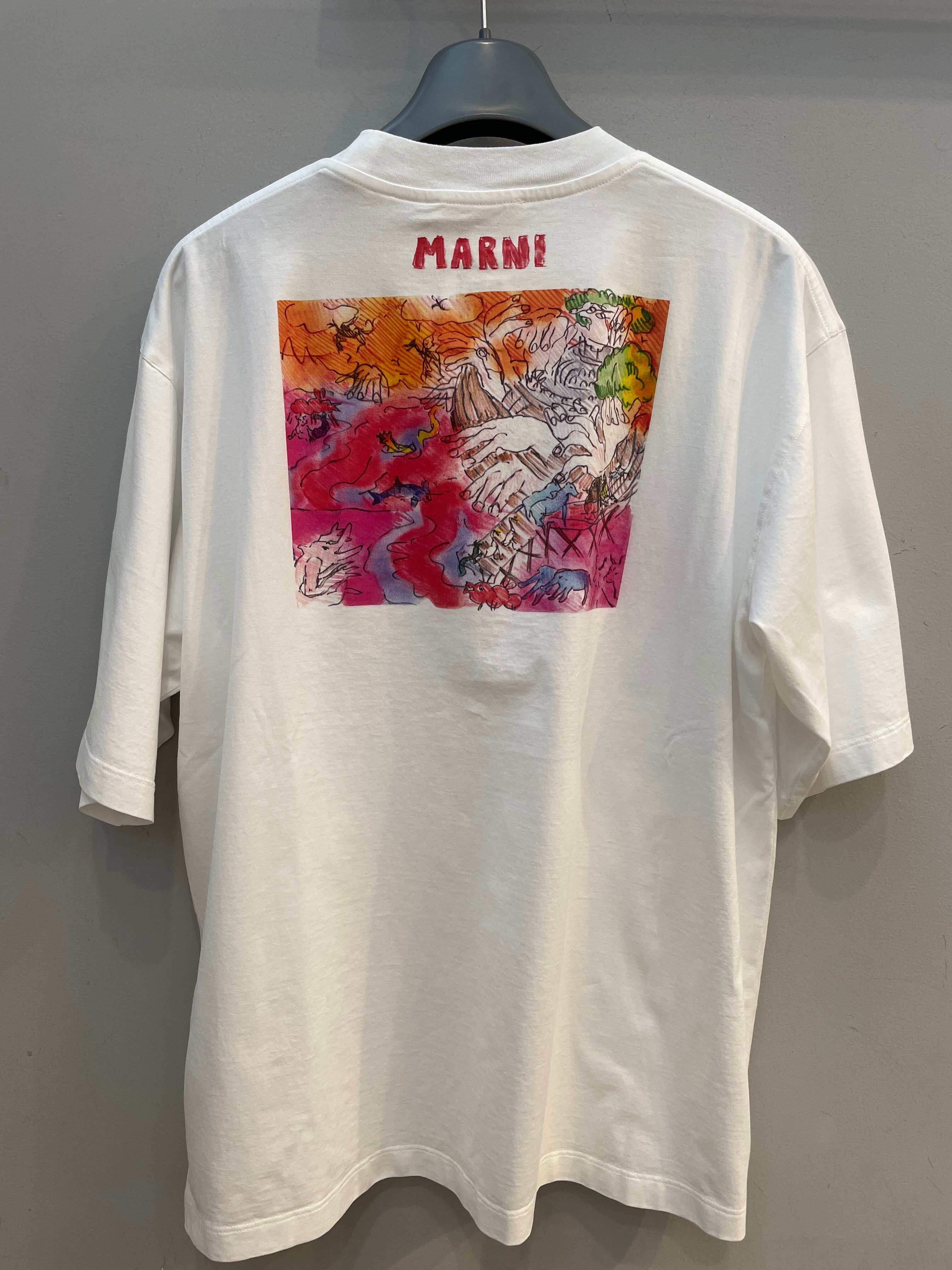 【MARNI】 マルニ デザインTシャツ ポルトガル製 X547