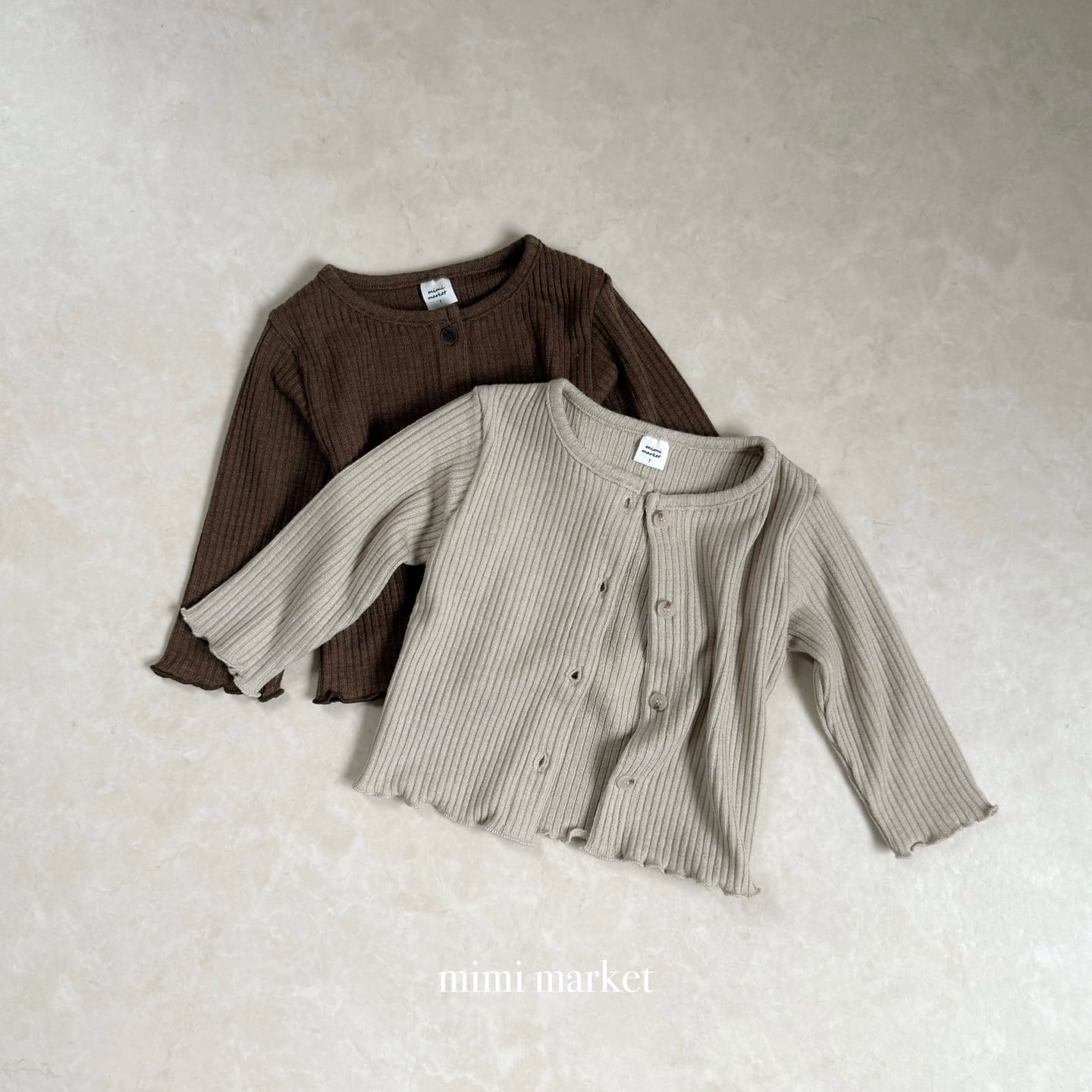 liz ribbed cardigan【mimimarket】※9月中旬〜下旬発送予定