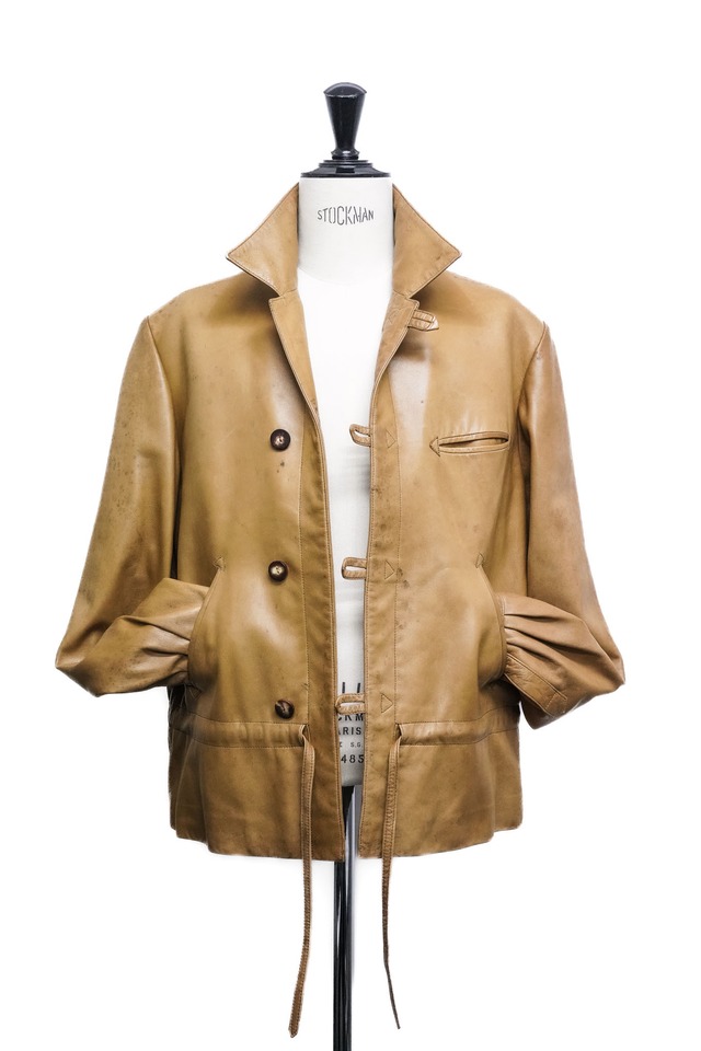 80's "HERMÈS" Lamb Leather Sports Jacket