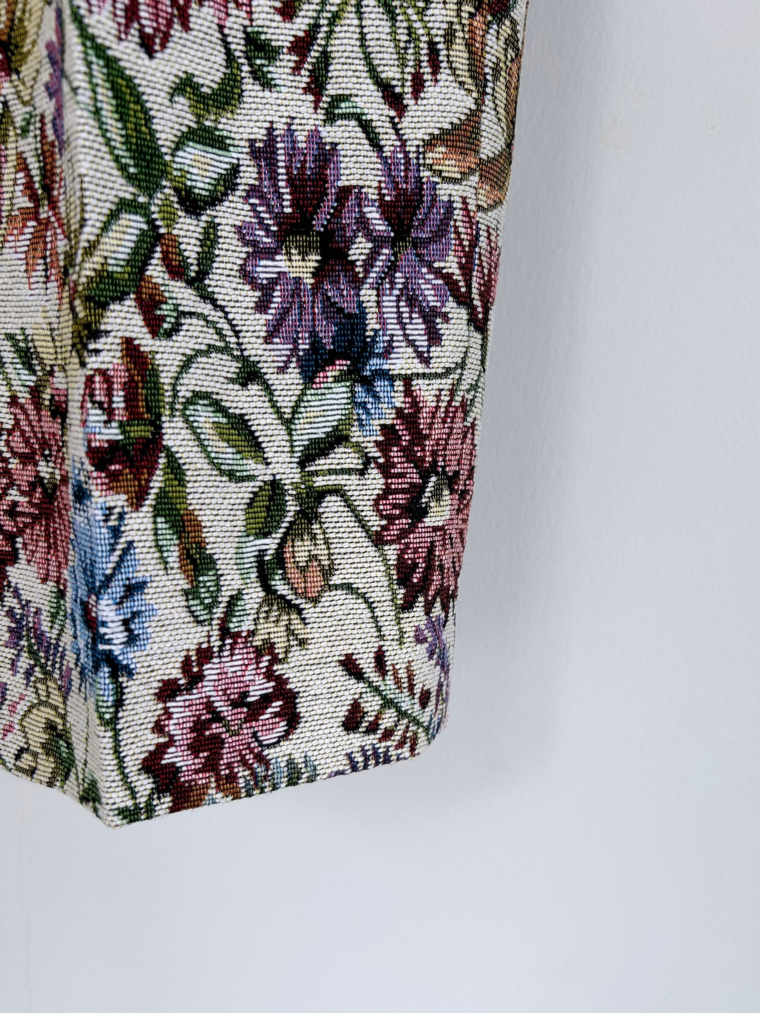 MUVEIL 花柄ゴブランパンツ ベルト付き MUVEIL ゴブランパンツ | KOKO