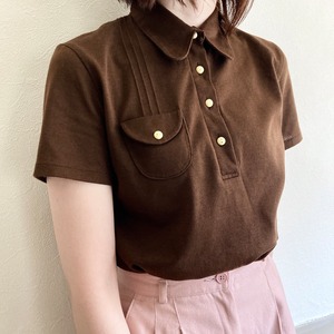 Euro Vintage Brown Polo Shirt