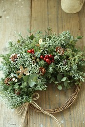 half wreathe  Xmas