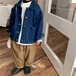 デニムジャケット 子供 カバーオール オーバーサイズ キッズ 春 秋 冬 アウター ジャケット Gジャン 羽織り カジュアル ゆったりめ 子供服 子供 キッズ 韓国 韓国子供服 女の子 女児 男の子 男児 ユニセックス 男女兼用 人気 おすすめ かわいい 可愛い おしゃれ オシャレ プレゼント 贈り物 ギフト 誕生日 バースデー お出かけ 旅行 90 100 110 120 130 140 2歳 3歳 4歳 5歳 6歳 7歳 8歳 9歳 10歳 11歳