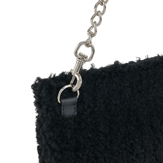 FENDI フェンディ ハンドバッグ ブラック FFロゴ ボア 2WAY vintage ヴィンテージ オールド c34f5u