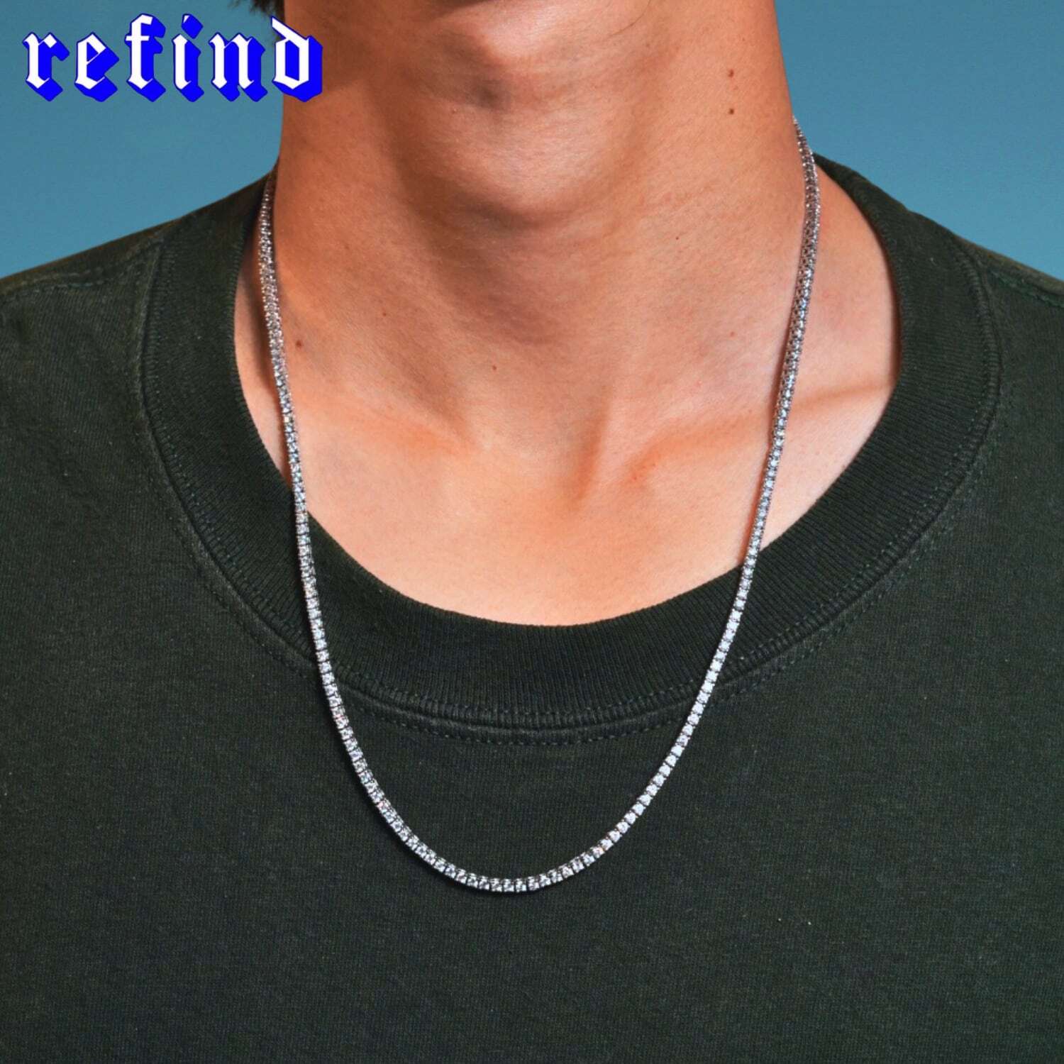 即日発送】3mm Tennis Necklace 18inch【Stainless】 | refind