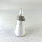 リング　シルバーリング　ラインストーン　大ぶりリング 12acdx5-1