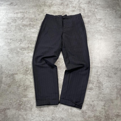 00s old PRADA stripe イタリア製 48 slacks 詳細写真2