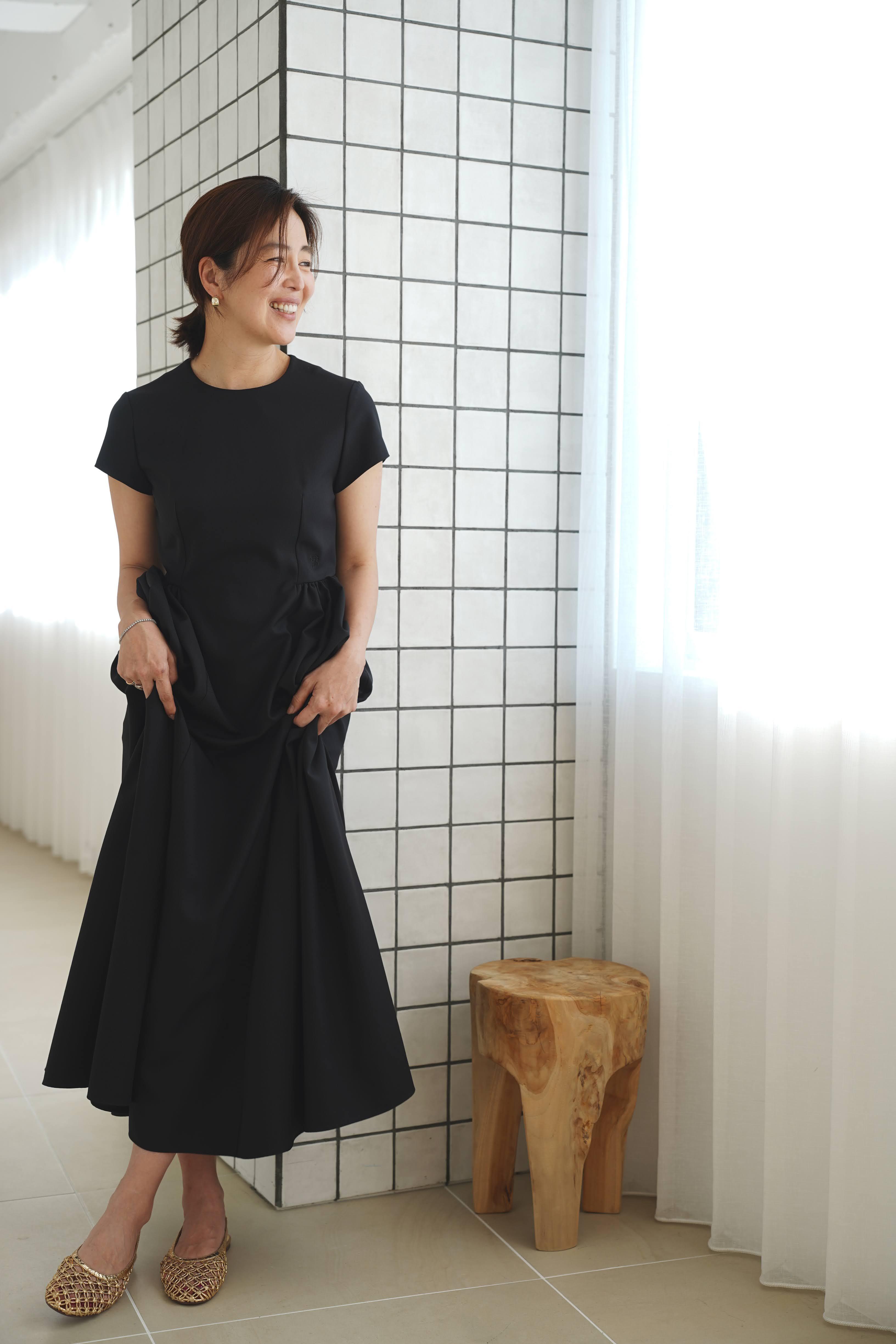 EVERYDAY DRESS mature s-sleeve ブラック long 数量限定 | THE9SHOP