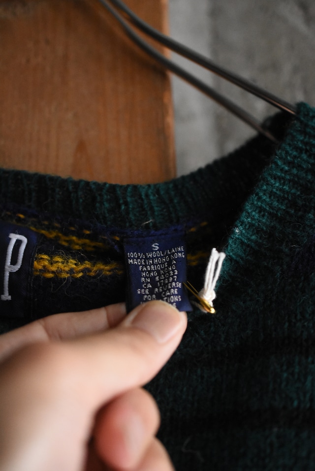 OK/90's "GAP" mulch boader wool knit