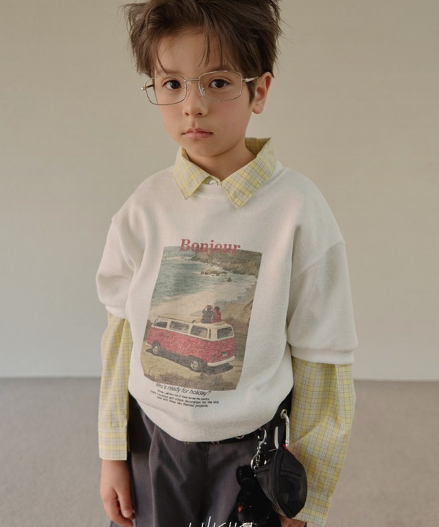 《送料無料》予約:ニットボンジュールT【HIKIKI】※ジュニアサイズ