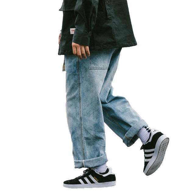 "NAT" High Street Straight Denim Pants