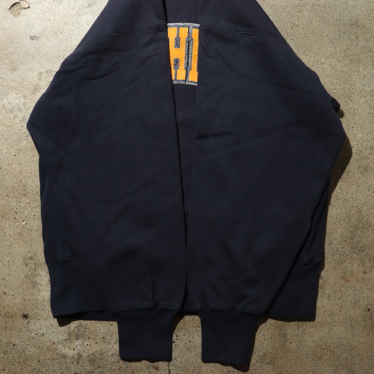美品 XL 90s 米国製 リバースウィーブ チャンピオン ネイビー スウェット Reverse weave Champion michigan ミシガン