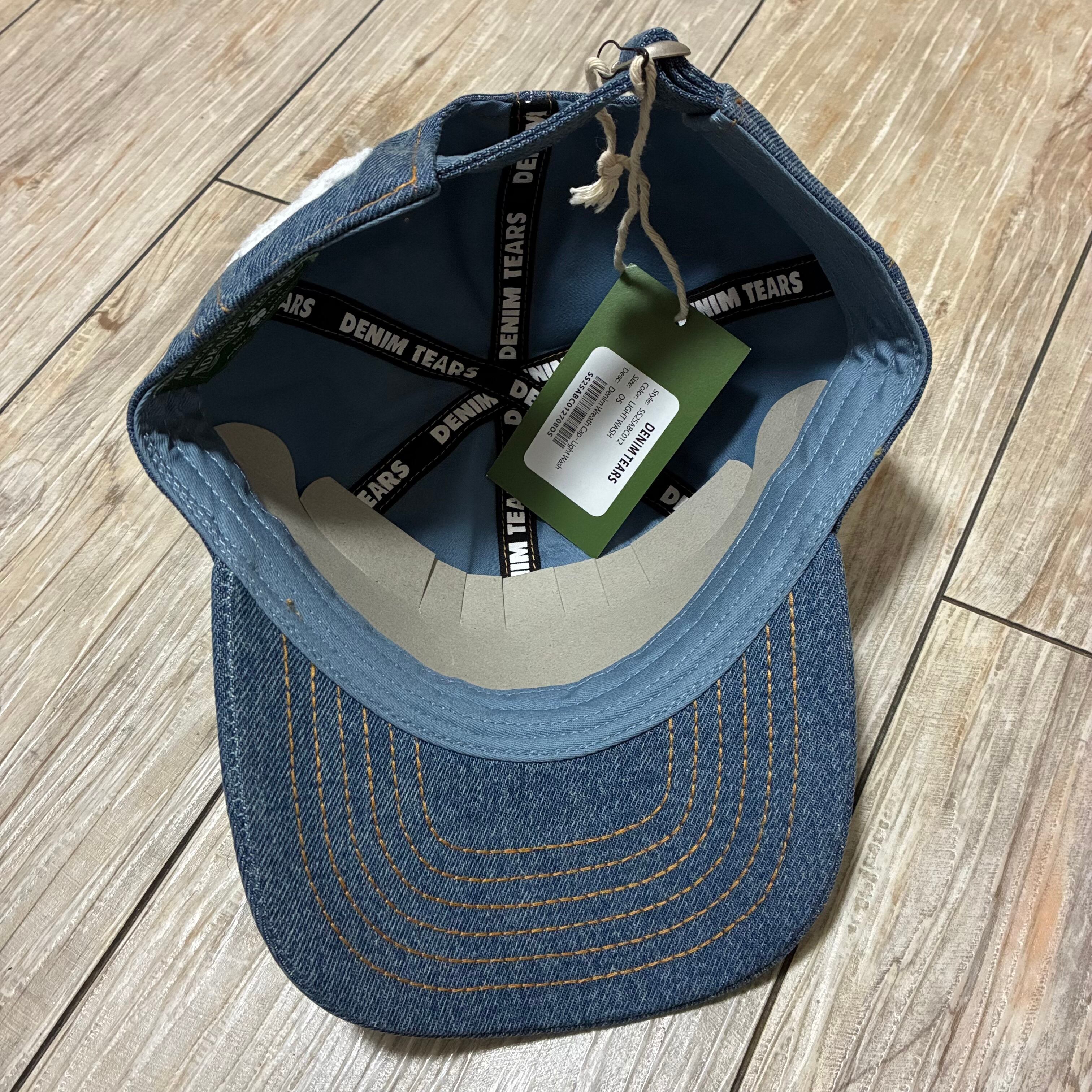 Denim Tears デニムティアーズ Denim Cotton Wreath Cap Light Wash