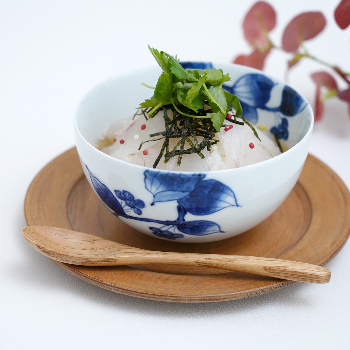 染付山帰来ボウル（中）