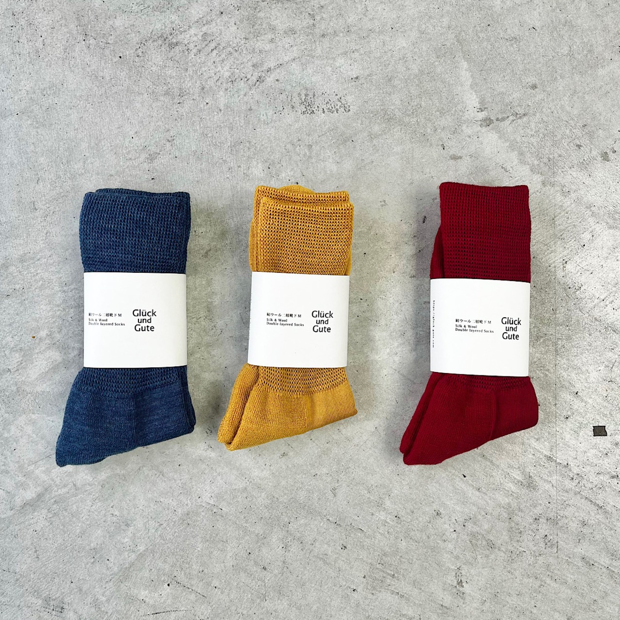 Glück und Gute / Silk & Wool Double-layered Socks