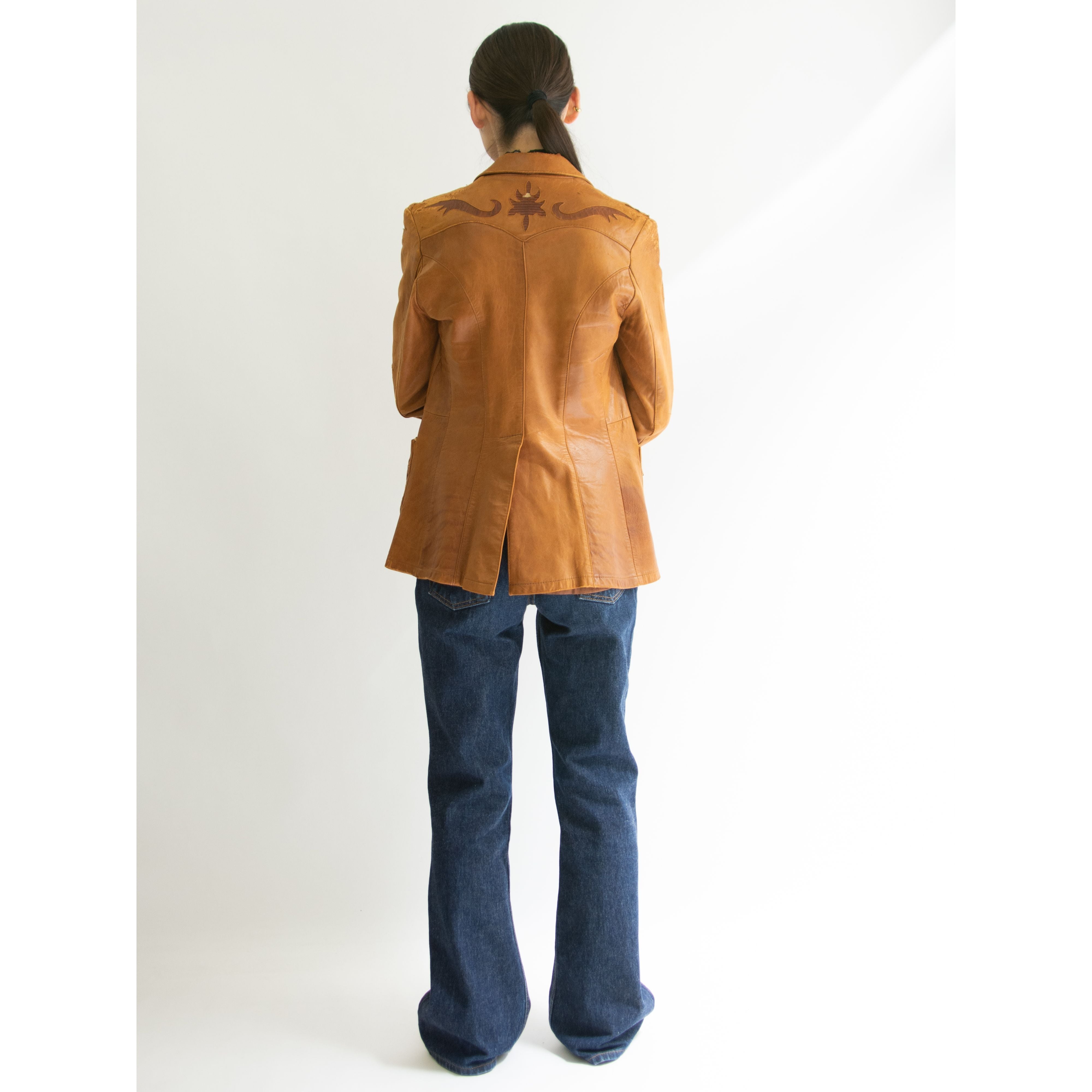 【Remy Leather Fashions】Made in U.S.A. Leather Western Jacket（レミー アメリカ製 レザーウエスタンジャケット）