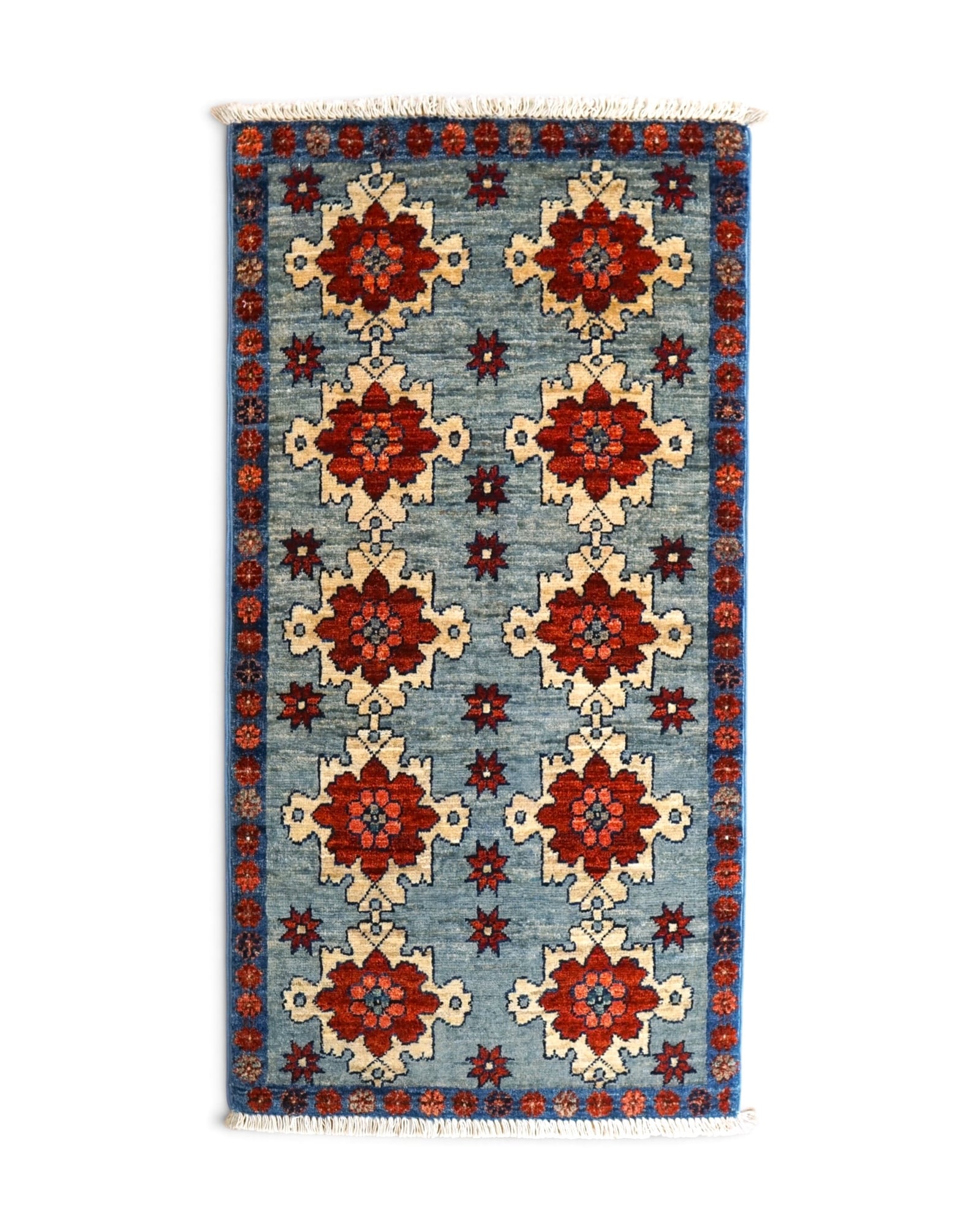手織り ペルシャ絨毯 カシャーン産 ウール シルク ペルシャ絨毯 カシャーン産 (カシャン)90×72cm｜上質ウール使用 手織り