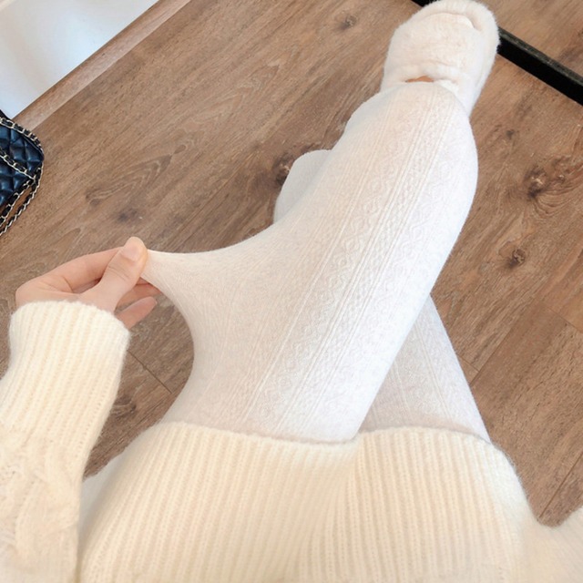 Cable knit stockings(ME052)