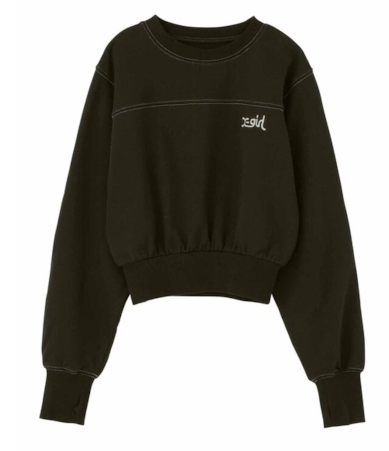 【X-girl】COMPACT SWEAT TOP【エックスガール】