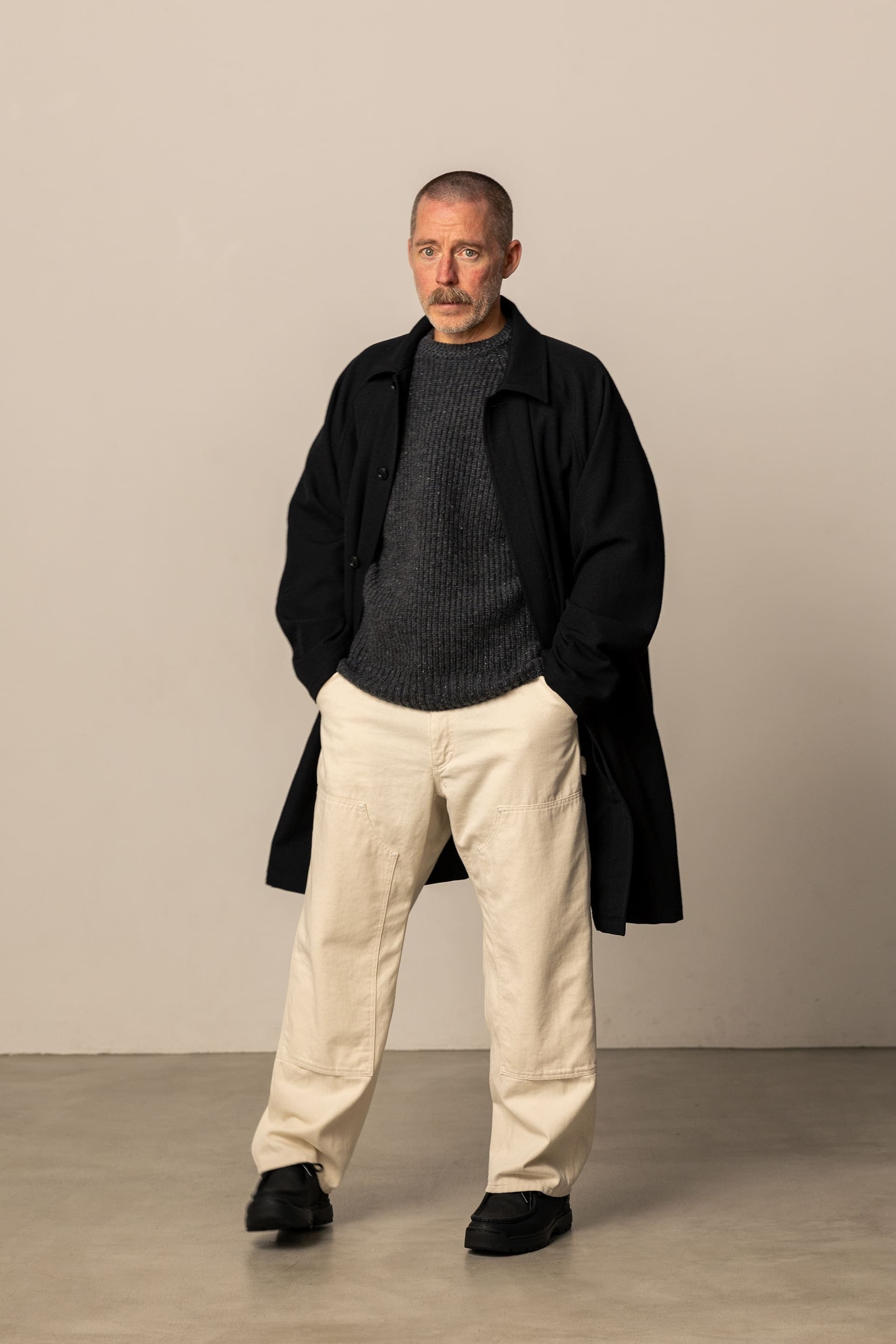 FUJITO(フジト) Rib Knit Sweater | サウスオレンジ｜メンズ