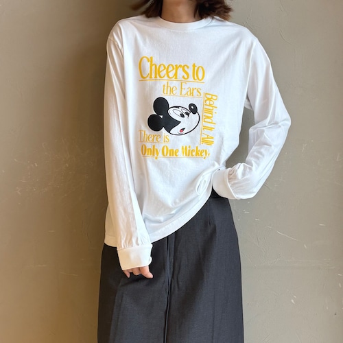 【 +81 branca 】+81/Mickey L/S Tee