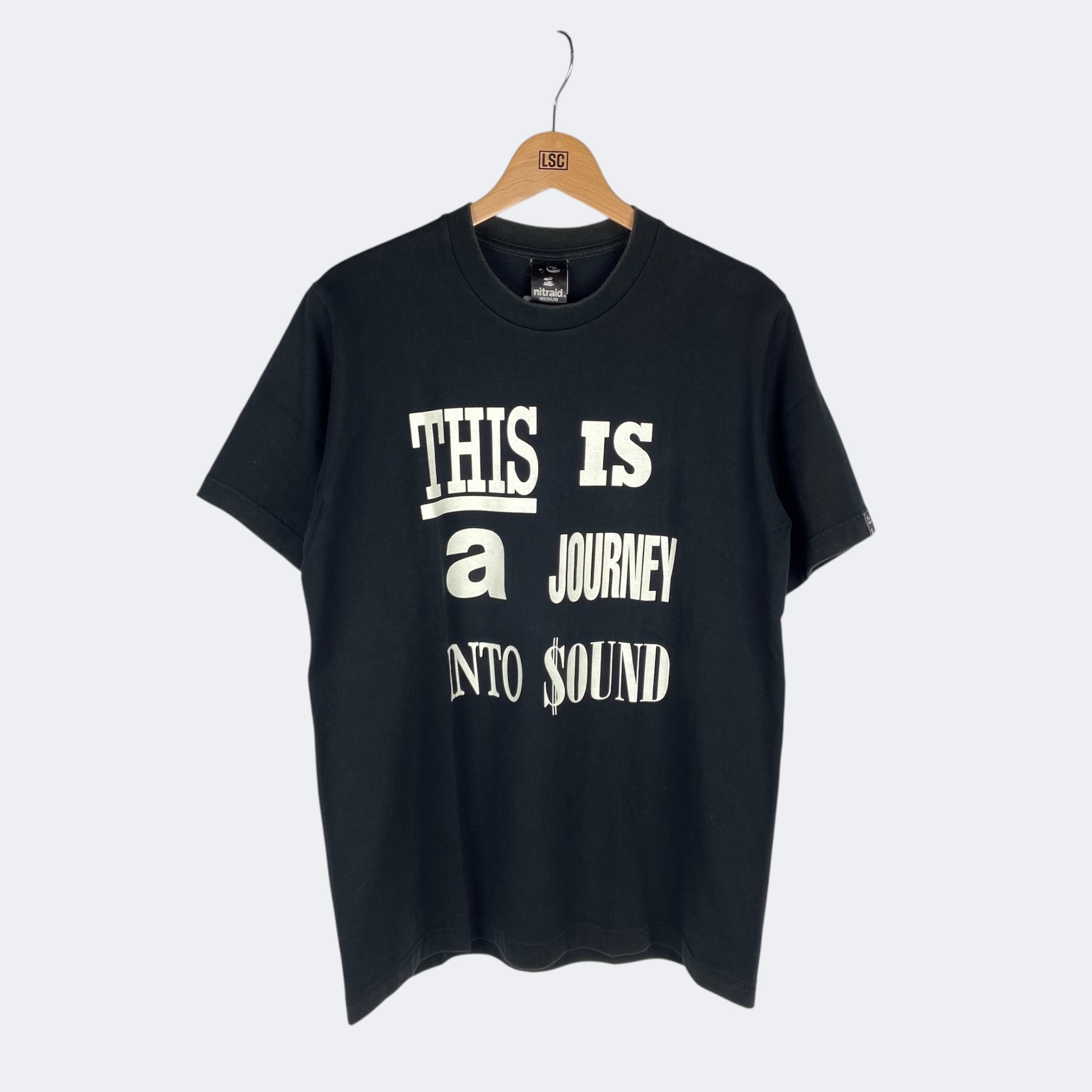 nitraid THIS IS a JOURNEY INTO SOUND Tシャツ ナイトレイド BLACK