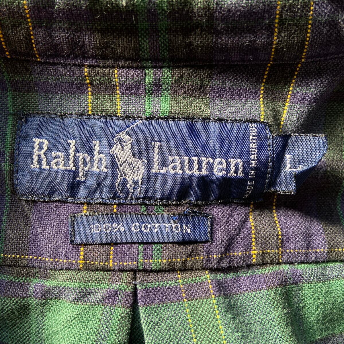 Ralph Lauren ラルフローレン 長袖 ボタンダウン タータンチェック