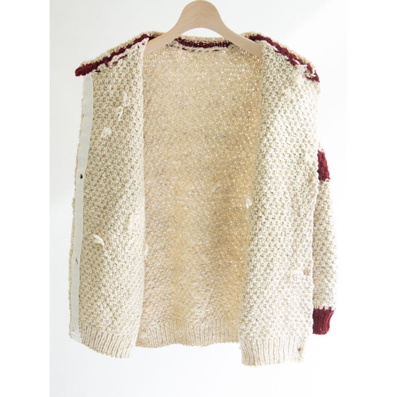 Hand knit wool cardigan（ハンドニットウールカーディガン ）12b