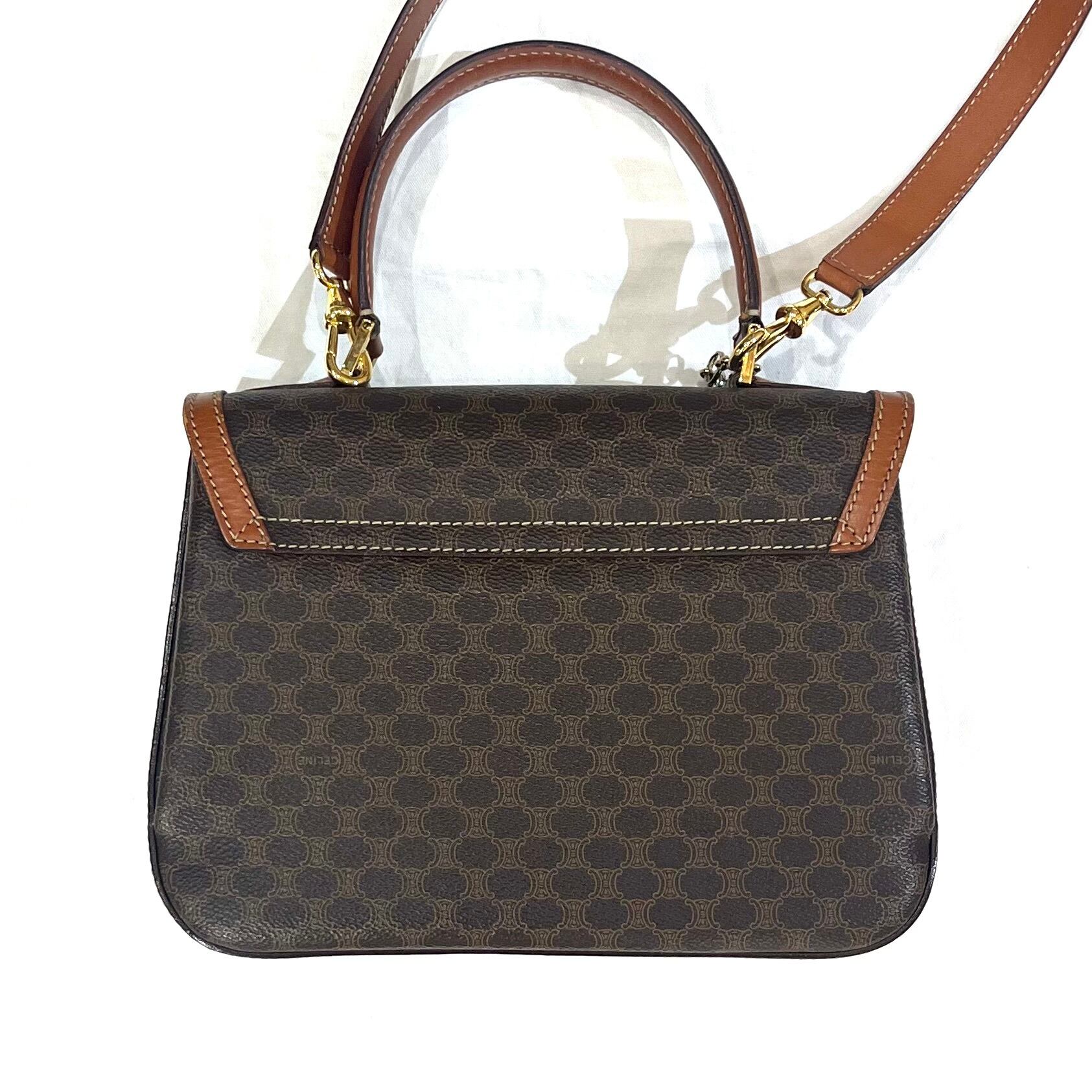チャーム付き【CELINE】2608 セリーヌ ヴィンテージ マカダム 2WAY