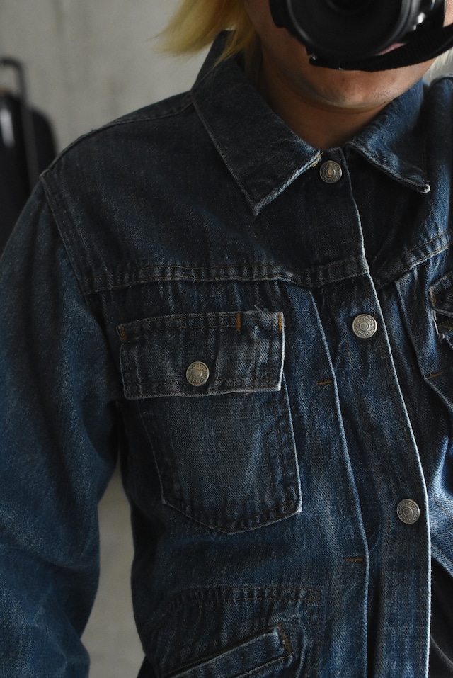 OK/70's "TOWN CRAFT" light ounce denim tracker jacket