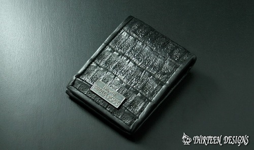 THIRTEEN DESIGNS サーティーンデザインズ KWA-15 CROCODILIAN SLIM WALLET