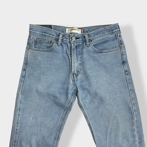 【LEVI'S】505 STRAIGHT FIT デニム ジーパン ジーンズ ストレートフィット テーパード ジッパーフライ W32 L34 リーバイス ポケット若干ダメージ US古着