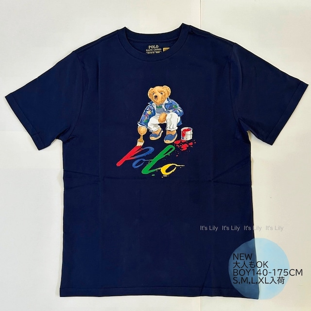 8-20T　Polo Bear Striped Cotton Jersey Tee