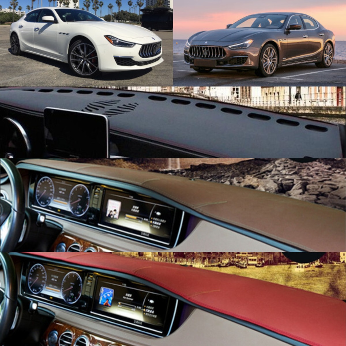 ダッシュボード マット カバー 2014～2020 Maserati Ghibli マセラティ 