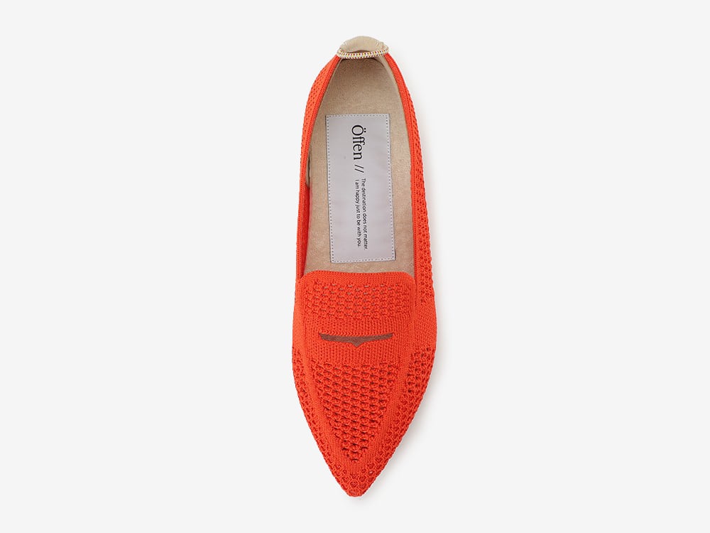 pointed-LOAFERSMESH / ORANGE | Offen