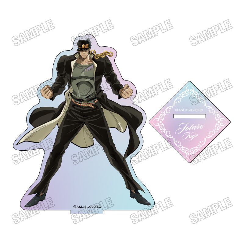 アニメ『ジョジョの奇妙な冒険 スターダストクルセイダース』 描き下ろしオーロラアクリルスタンド【AM2026】1.空条承太郎